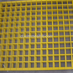 Warna Kuning PVC Dilapisi Dilas Wire Mesh Panel